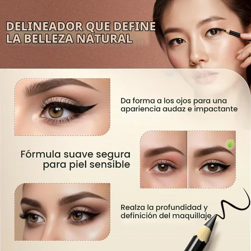 Vista 6 de BaeBlu Lápiz delineador de ojos hipoalergénico natural, marrón Marrón absoluto