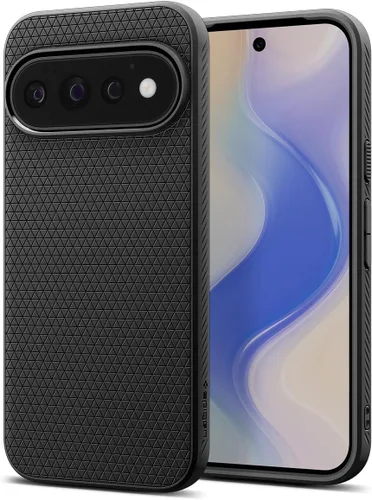 Vista 14 de Spigen Funda para Pixel 8, Liquid Air (2023) [Sin Anillo Magnético] [Protección de Grado Militar] - Abyss Green Agarre antideslizante, protección