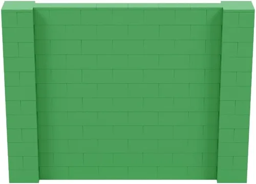 Vista 75 de EverBlock Kit de pared de 5 x 4 pies Bloques de construcción modulares Sistema de pared para edificios, pantallas y estructuras Divisor