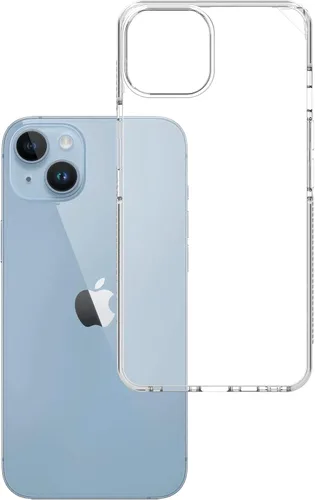 Vista 2 de ARMOR Funda Signature para iPhone 14 (transparente con cinta gris)