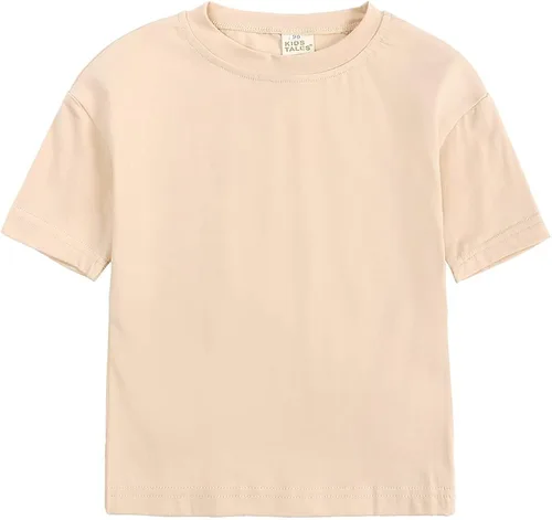 Vista 2 de Kids Tales Camiseta de manga corta con pestañas y labios, color blanco roto