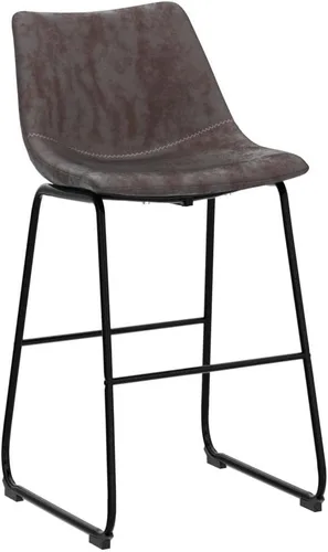 Vista 5 de Taburetes de bar de moda, juego de 2 taburetes de bar, taburetes de bar de altura de mostrador, taburetes de cocina con sillas de isla traseras