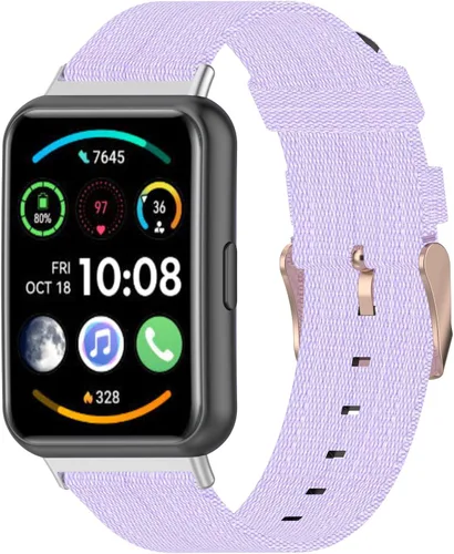 Vista 19 de Senter Correas de repuesto de nailon suave de liberación rápida para Huawei Watch Fit 2 Smart Watch
