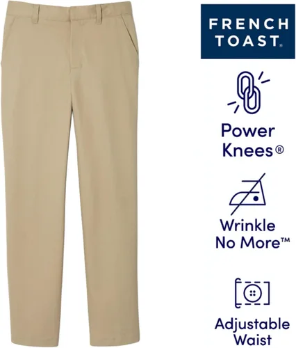 Vista 4 de French Toast Boys' Adjustable Waist Relaxed Fit Pant