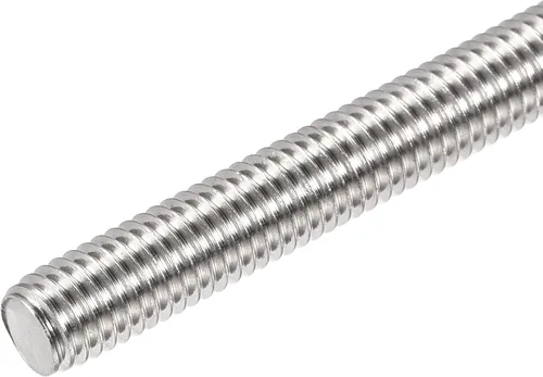 Vista 4 de uxcell 2pcs M5 x 5.906 in varilla totalmente roscada acero inoxidable rosca mano derecha hilos