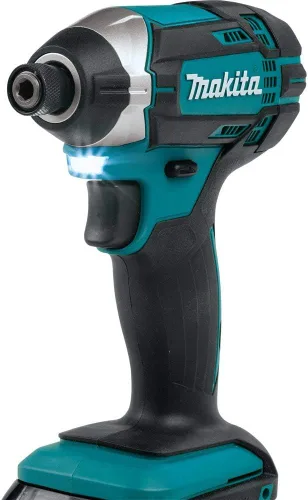 Vista 4 de Kit de taladro de impacto inalámbrico de iones de litio LXT de Makita, 3.0 Ah, 18 V, XDT111