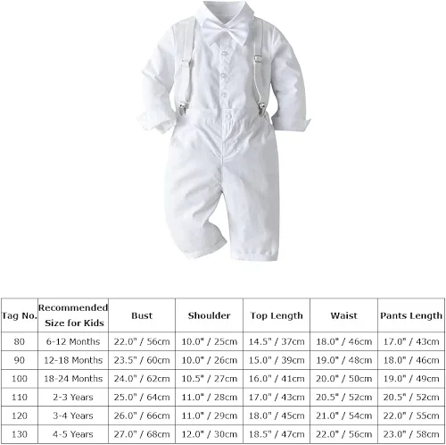 Vista 7 de Camisa de rayas para caballero de 1 Navidad con corbatín pantalones largos con tirante ropa