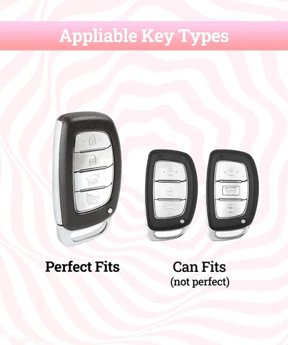 Vista 2 de Funda para llavero de automóvil, accesorios de automóvil, protección de TPU suave, funda para llave con llavero para mujer, protección completa