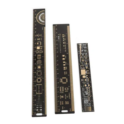 Vista 8 de Regla multifuncional, 3 tipos de conjunto 15/20/9.8 in 6.3/7.87/10.23 pulgadas regla de PCB de ingenieros electrónicos regla multifuncional regla