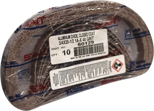 Vista 2 de 60129 3/4x20-1/2 Quick Ship 1A-X - Lijadora de archivos de óxido de aluminio, grano 40, paquete de 10