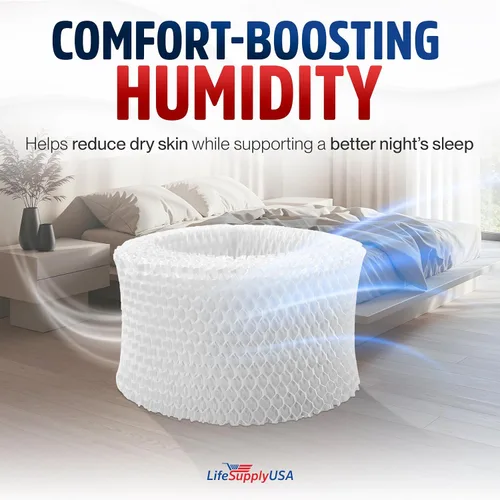 Vista 5 de LifeSupplyUSA Filtro humidificador compatible con Protec WF2 Extended Life Vicks WF2; se adapta a Vicks V3500N, V3100, V3900 Series, V3700, Sunbeam
