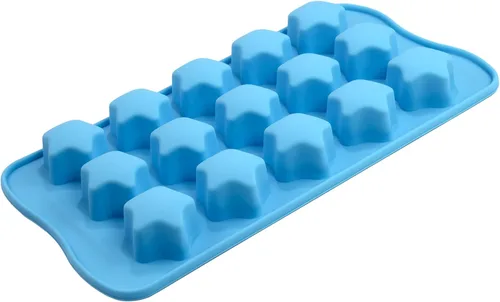Vista 3 de R&M International Molde de silicona 9004 Star para dulces, chocolate, cera y más