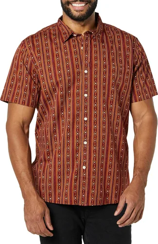 Vista 4 de Goodthreads Camisa de popelina elástica de manga corta para hombre