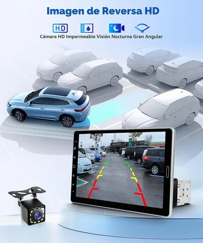 Vista 5 de Estéreo para automóvil con pantalla táctil giratoria de 10.1 pulgadas mejorada 2026 CarPlay inalámbrico y Android Auto AM FM Bluetooth 5.2