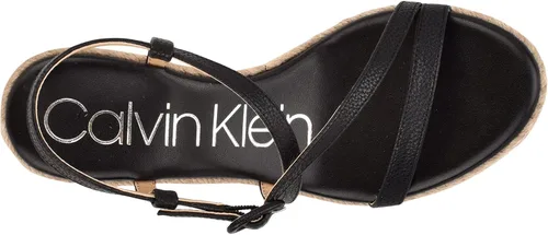 Vista 2 de Calvin Klein Sandalias de cuña Blairy 2 Canvas para mujer - Negro