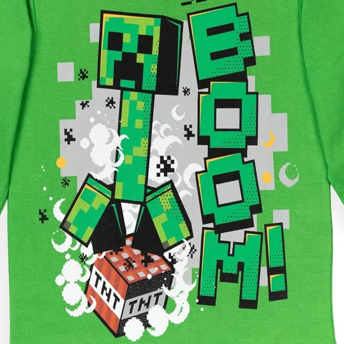 Vista 5 de Minecraft Paquete de 2 camisetas gráficas de manga larga para niños de Mobs