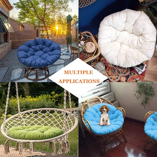 Vista 6 de Papasan - Cojín de repuesto para silla de huevo para exteriores, 15.7 x 15.7 pulgadas, cojín de columpio de huevo para exteriores, cesta colgante