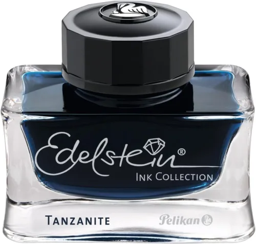 Vista 3 de Pelikan Edelstein tinta embotellada para pluma estilográfica, verde jade, 50ml, 1 cada uno (339374)., Verde (Aventurine Green) 1 botella