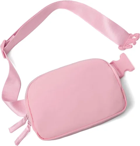 Vista 20 de Riñonera para mujer, con cremallera bidireccional, riñonera de moda para todas partes con correa ajustable, regalos para adolescentes, niñas Beige