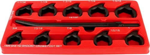 Vista 7 de LTI TOOLS Sae Shockit llave de pata de cabra con juego de casquillos, Industrial hidráulico de servicio pesado 11 piezas (LT1900)