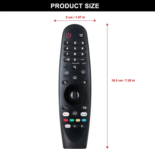 Vista 2 de MR20GA AKB75855501 IR Control remoto de repuesto para LG Smart TV 49NANO85UNA 49NANO81ANA 49NANO86UNA 49NANO80UNA 55NANO80UNA 55NANO86UNA