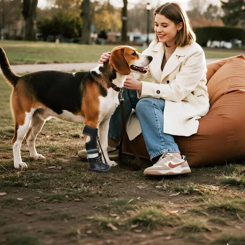 Vista 3 de Idepet - Correa de pie para perro (sin soporte para botas de nudillo), soporte para patas de botas de perro para soporte de piernas, zapatos