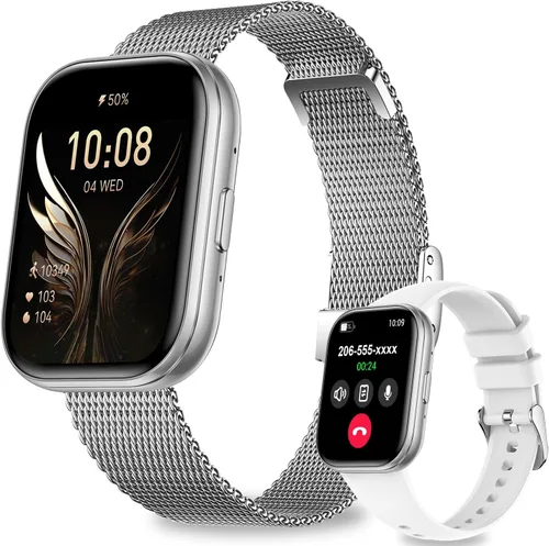 Vista 8 de Relojes inteligentes para mujeres y hombres, reloj inteligente con pantalla HD de 1.75 pulgadas, contestar/hacer llamadas para Android iOS
