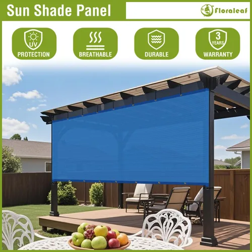 Vista 3 de Cubierta de Sombra para Pérgola de 3'×4' Toldo de Repuesto Universal para Patio Exterior Porche Patio Trasero Cenador con Ojales Varillas