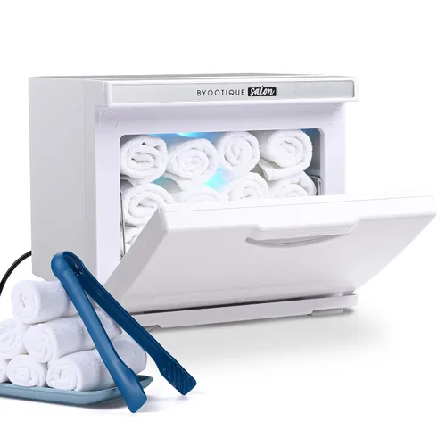 Vista 12 de BYOOTIQUE - Mini calentador de toallas calientes de 5 litros, calentador profesional de secado rápido, portátil, para sala de manicura, facial