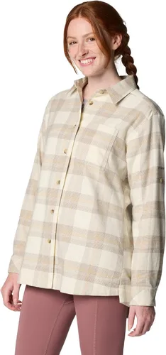 Vista 5 de Columbia Camisa de franela Holly Hideaway para mujer Tartán de búfalo de tiza