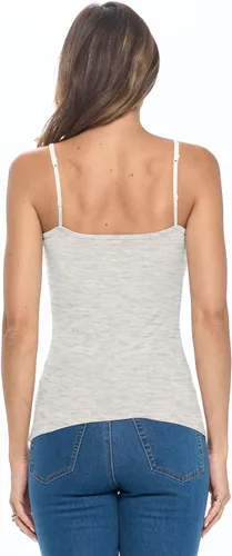 Vista 4 de Natural Uniforms Camiseta sin mangas para mujer, transpirable, algodón elástico