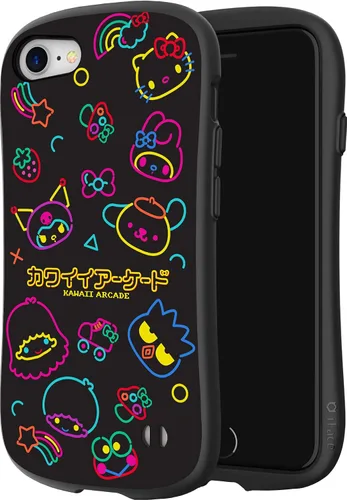 Vista 6 de iFace Funda protectora para iPhone SE (2022/2020) / iPhone 8 / 7 Hello Kitty y sus amigos de primera clase – Bonita funda protectora de doble capa a