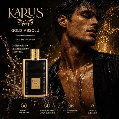 Vista 6 de Khadlaj Karus Gold Absolu 3.4 onzas / 3.4 fl oz / 100 ml