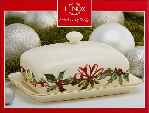 Vista 2 de Lenox Winter Greetings - Mantequilla cubierta, marfil
