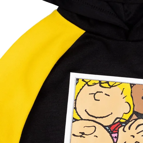 Vista 3 de Peanuts Woodstock Snoopy - Sudadera con capucha de forro polar para niños pequeños y grandes