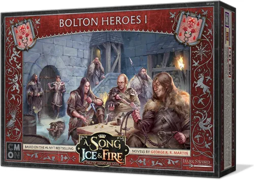 Vista 3 de Juego de caja de héroes Bolton Heroes I en miniatura de una canción de hielo y fuego, juego de estrategia para adultos, a partir de 14 años, 2