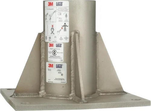 Vista 3 de 3M DBI-SALA 8000096 Base de montaje en piso para espacio confinado Acero inoxidable