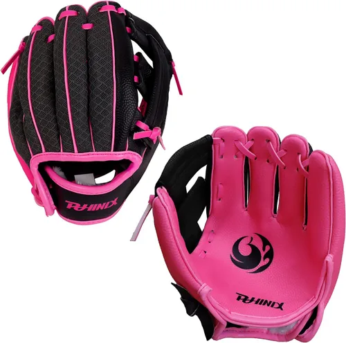 Vista 6 de PHINIX Guantes de béisbol para niños de Tee Ball y guantes de entrenamiento de 21.6 cm