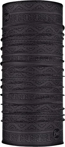 Vista 5 de BUFF CoolNet UV Polaina para el cuello, Protección solar UPF 50, Transpirable, Versátil, Mascarilla de secado rápido, Negro y Azul, Talla para Lazs