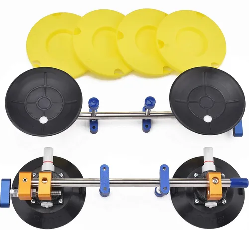 Vista 2 de Un par de 6" Seam Setter para Unión de Costuras y Nivelación/Instalación Profesional de Encimera. Diseño más pequeño y ligero que dos polos