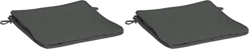Vista 22 de Arden Selections ProFoam Performance Outdoor Seat Cushion 20 x 20, Onyx Black Cabana Stripe (Pack of 4)
