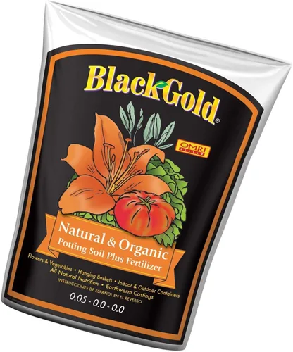 Vista 4 de SunGro SUGRBG2 - Bolsa de tierra para macetas natural y orgánica de oro negro, más fertilizante, 2 pies cúbicos (paquete de 3)