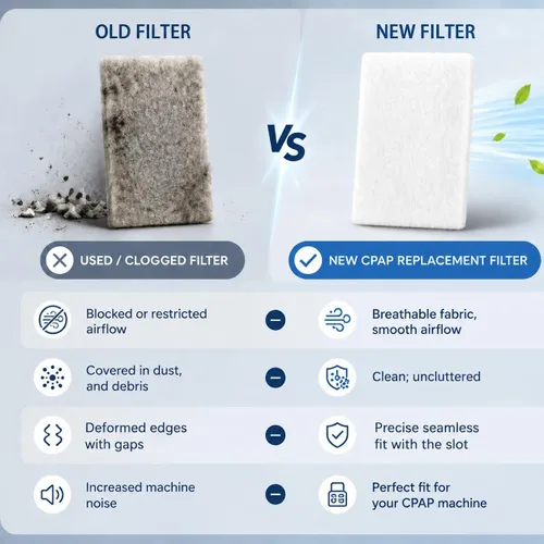 Vista 4 de Paquete de 20 filtros CPAP ResMed Filtro de Aire Desechable Premium Filtro de Repuesto Universal para ResMed Airsense10 Aircurve10 Airstart 10 10