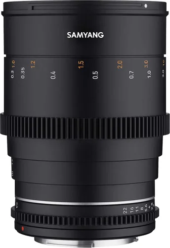 Vista 2 de Samyang Lente de 1.378 in T1.5 de alta velocidad VDSLR MK2 Cine para Canon RF - Marco completo, lente de cine con apertura de 9 cuchillas, sellado