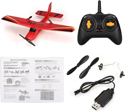 Vista 7 de GoolRC Avión Z50 RC, 2.4G 2CH Avión de control remoto, planeador de avión RC de espuma EPP con giroscopio RTF fácil de volar para principiantes
