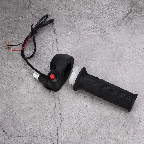 Vista 4 de Acelerador de motocros,Cable de agarre del acelerador del acelerador, empuñaduras del acelerador con interruptor de parada para manillar de moto 47