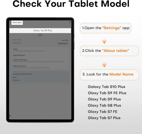 Vista 3 de OMOTON Paquete de 2 protectores de pantalla de privacidad para Samsung Galaxy Tab S10 Plus/S9 FE Plus/S9 Plus/S8+/ S7 FE/ S7+ (12.4 pulgadas)
