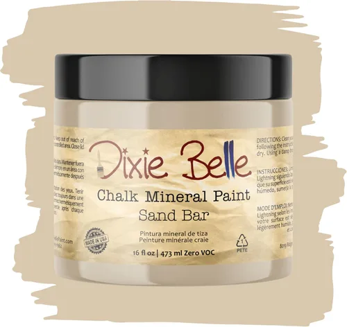 Vista 355 de Pintura para muebles con acabado de tiza Dixie Belle Paint Company - Amatista (4oz) - Pintura mineral de tiza chic púrpura profundo mate