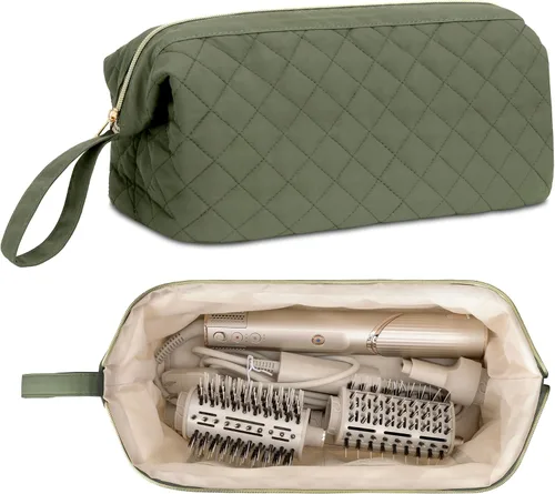 Vista 9 de Bolsa de viaje acolchada para herramientas para el cabello Shark Flor azul
