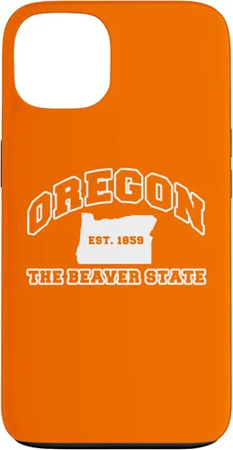 Vista 7 de iPhone 16 Oregon Souvenir Vacation Est 1859 The Beaver State Adults Case